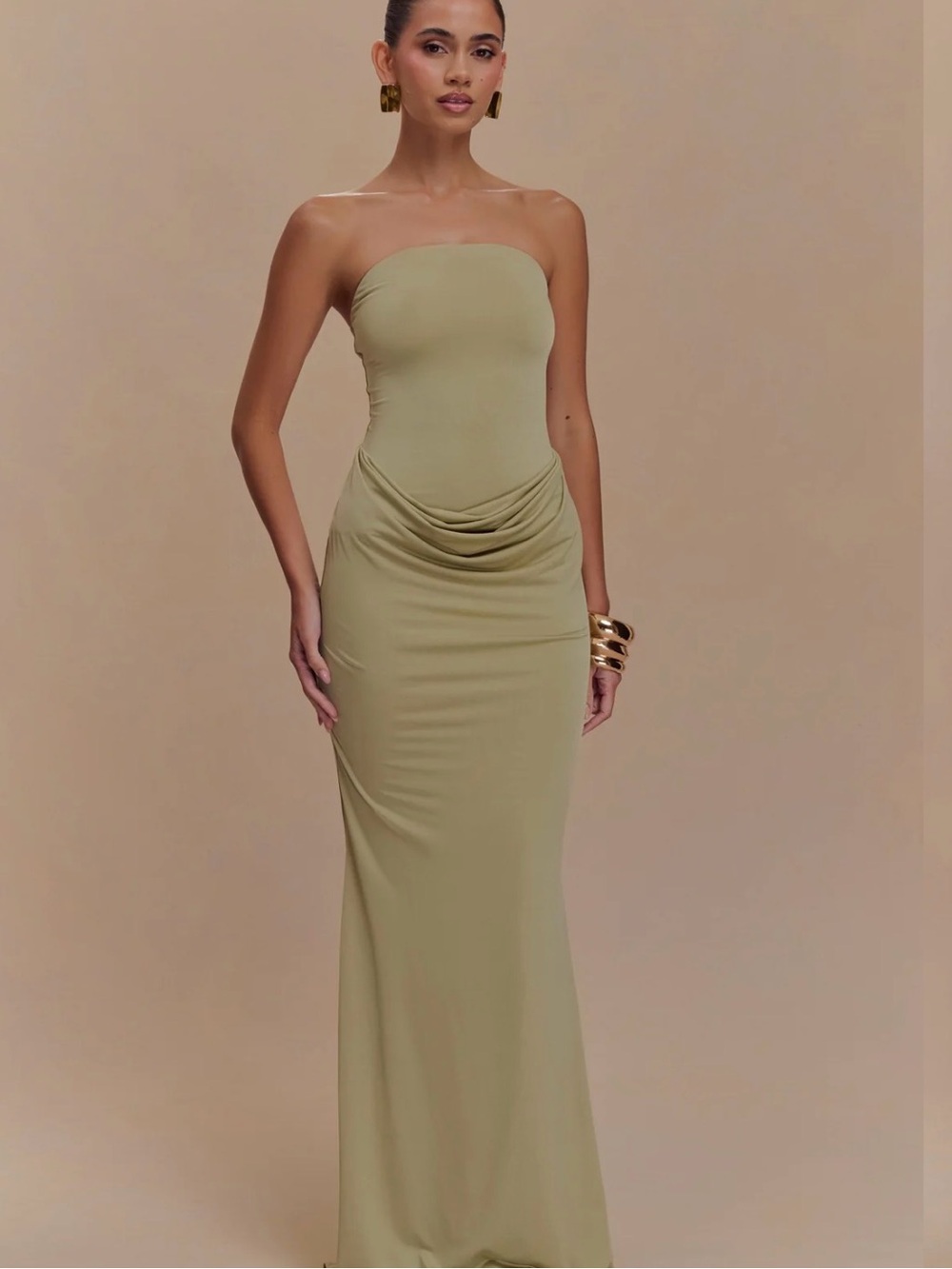 Meshki strapless maxi Dress